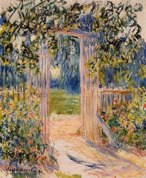  Garden Oil Painting - The Garden Gate Claude Monet